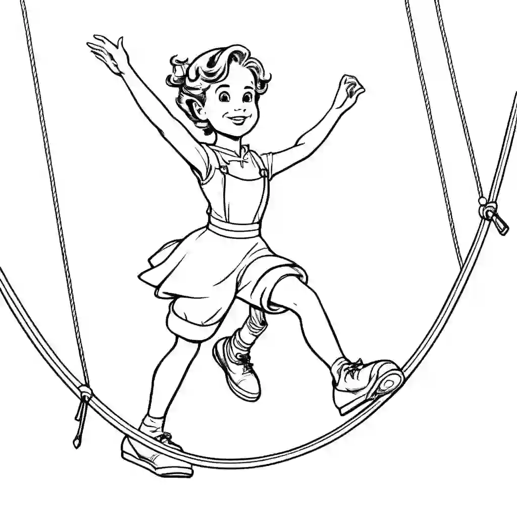 Tightrope Walker coloring pages
